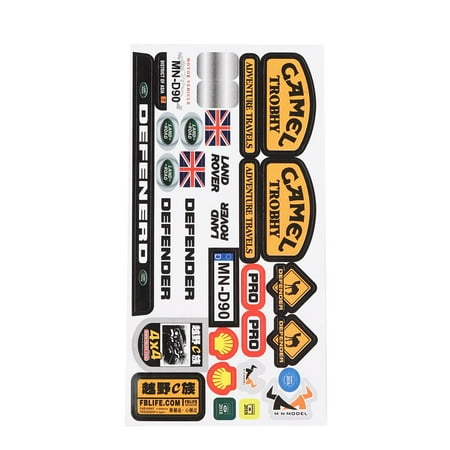 Micro Sponsor Logo Racing Aufkleber Decal Sticker Sheet für WPL&MN Auto Crawler Micro Sponsor Logo Racing Aufkleber Decal Sticker Sheet für WPL&MN Auto Crawler